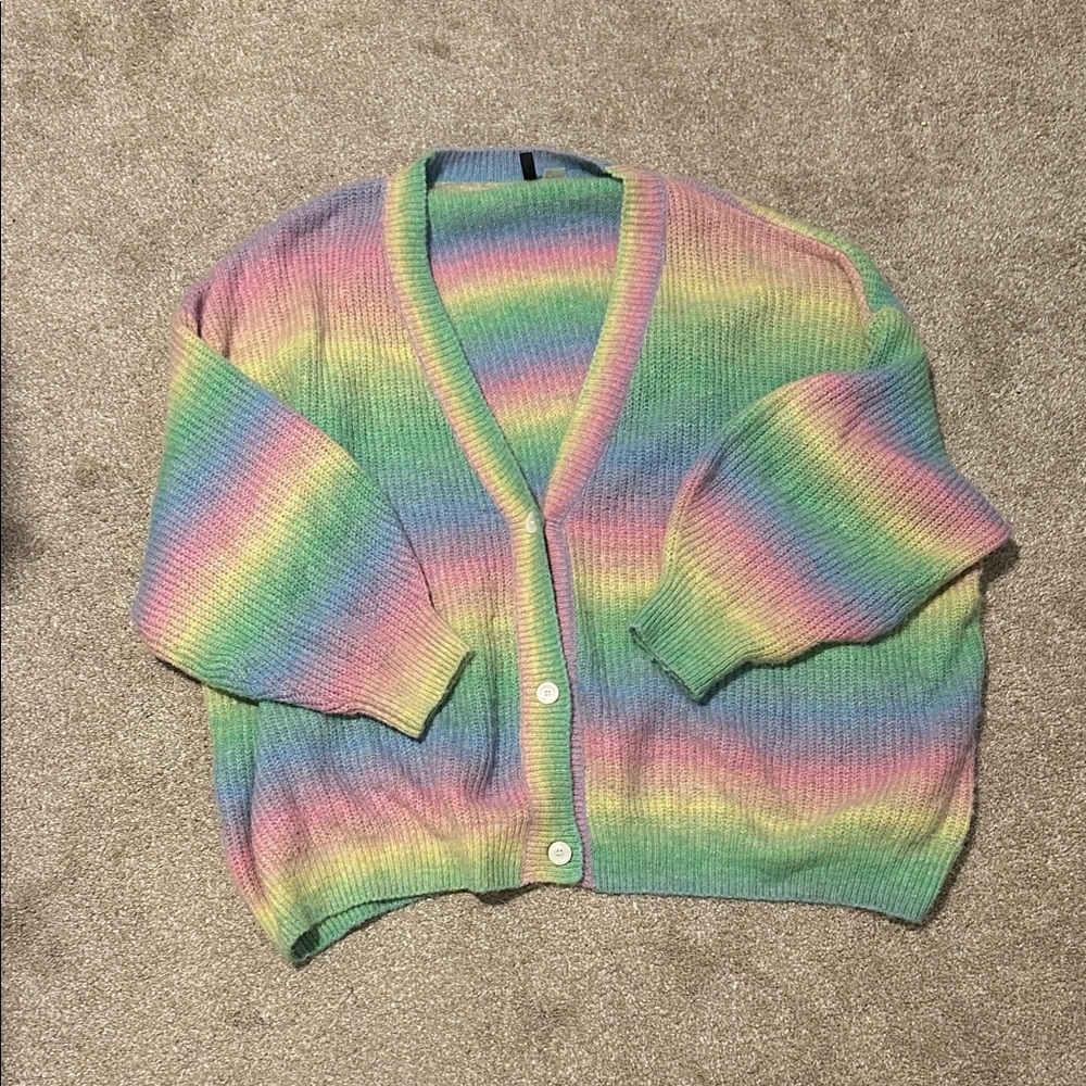 H&M Multicolor Striped Cardigan